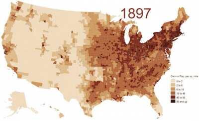 Historical Population Distribution of the U.S.