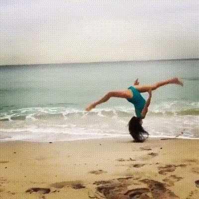 Doing a front flip