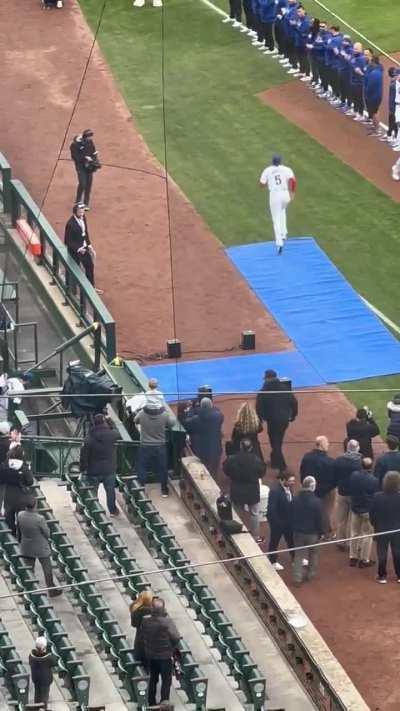 Cubs bring out the saddest pyrotechnic display for the home opener introductions