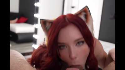 Fox girly sucking dick