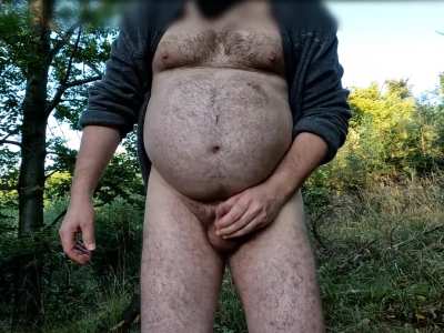 tired after exhausting hike, cummed prematurely with limp cock