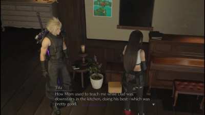 An underrated piece of FFVII lore: Brian would cook dinner while Thea taught Tifa how to play the piano 🎹