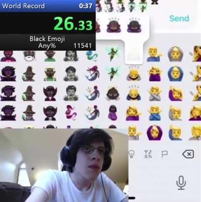 black emoji world record