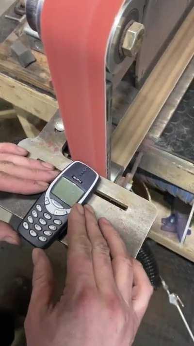 Destroying a Nokia 3310