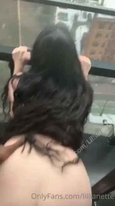 LE Onlyfans Balcony Sextape