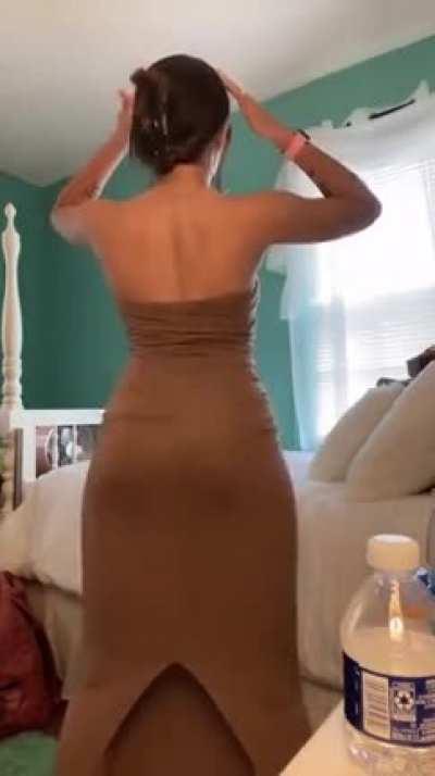 In a dress make it look better