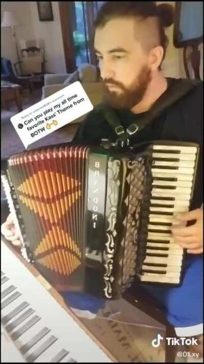 Kass’ song done beautifully on an accordion.