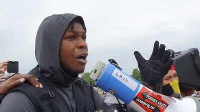 John Boyega George Floyd protest London speech