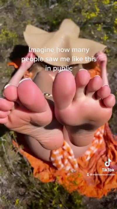 Taking feet pics in public! People were watching but who cares 🤪