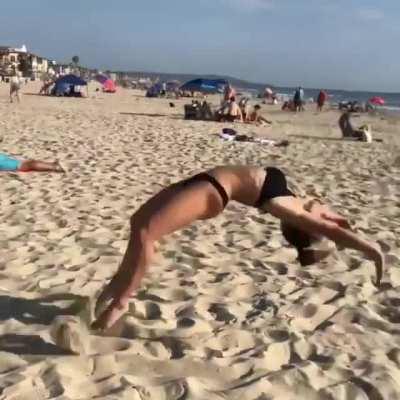 Gymnastics in the Sand