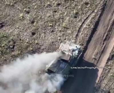 A Ukrainian FPV pilot enters a Russian BMP-3 with his quad through the open doors in the back. Kostiantynivka, Donetsk Oblast.