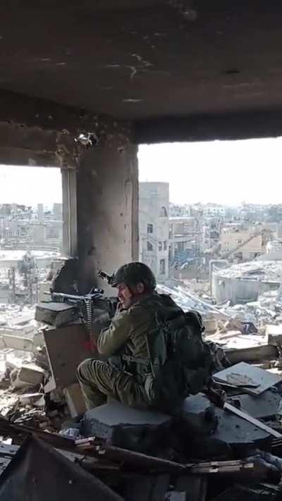 Israeli lookout in Gaza 02/24