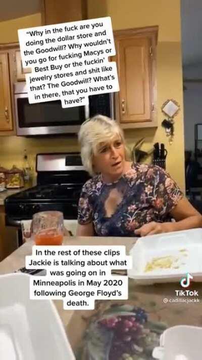 Jackie's done with everything...