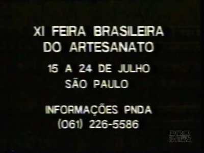 Governo Federal - XI Feira Brasileira do Artesanato (1988).