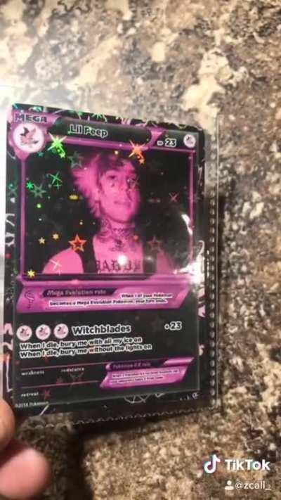 Made This Custom Pokémon Card For Peep!