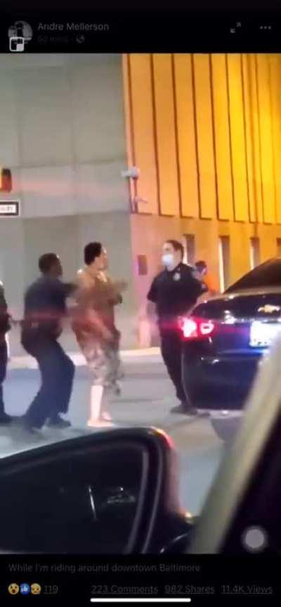 WCGW punching a cop