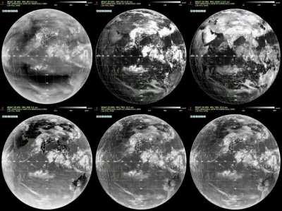 Full Disk Time-lapse of all 6 Bands of INSAT-3D