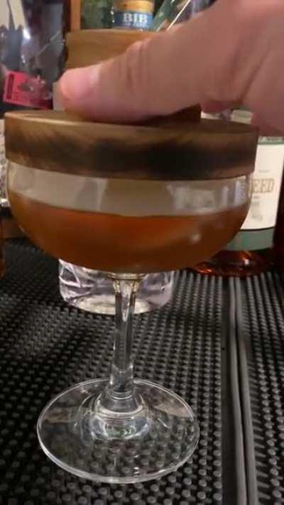 Pecan Smoked Manhattan