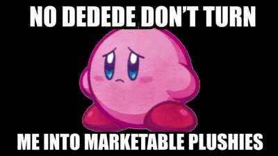 Kirby gets turned into a plushie