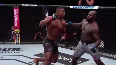 Francis nganou knockout slow motion