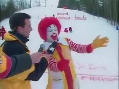 Ronald at snow valley, and having a fun time caw caw