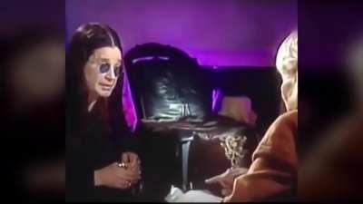 Ozzy Osbourne answering tough questions. but that's definitely a yes, no doubt about it