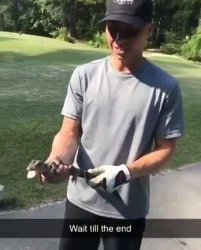 WCGW holding a baby crocodile