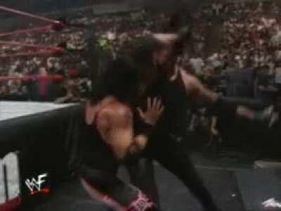 X-Pac eating an elbow