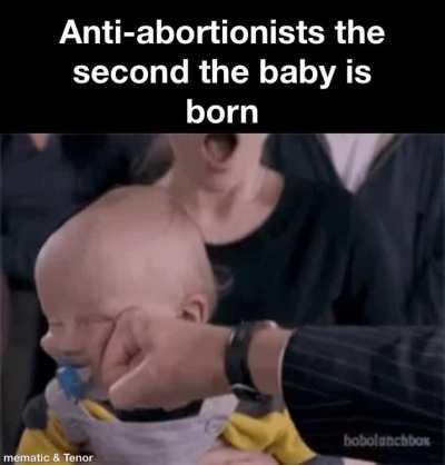 Rights end at birth