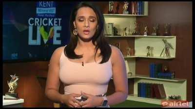 Mayanti's Tits are almost tearing her top