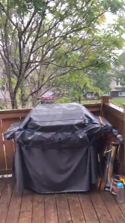 Heavy rain in NL, Canada. (Sorry for the messy deck)