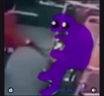 Purple guy In action