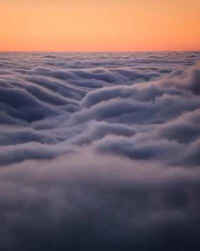 Being above the clouds