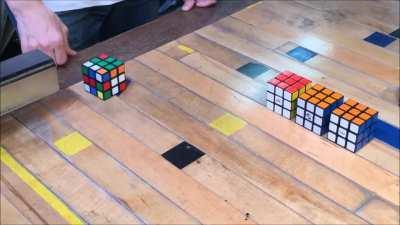 A self solving Rubik's cube