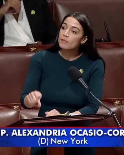 I'm not sure what AOC is saying here but she looks so damn good saying it! 