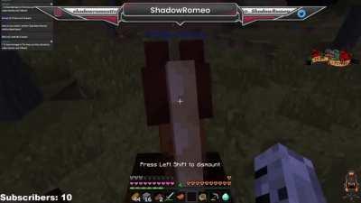 My friend gets BIG SPOOKED in Minecraft playing manhunt. (feel free to cut it shorter if you need or want)