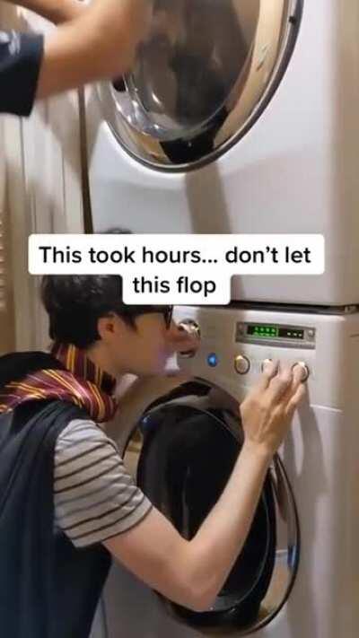 Playing the Harry Potter theme on a washing machine