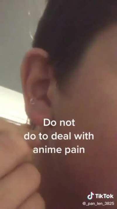 So she pierced her ear because an anime character died?