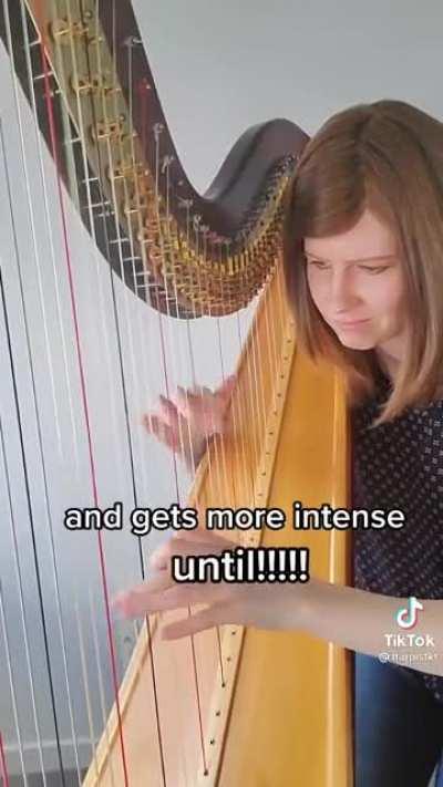 Playing Vivaldi’s winter on the harp