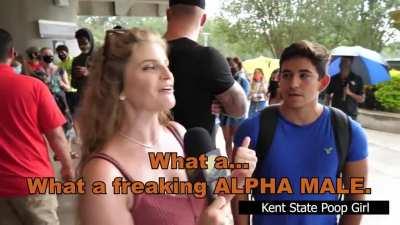 UCF student sick with COVID takes off mask to be an ALPHA MALE.