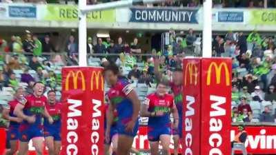 Dominic Young Dunks it (No Try Celebration)