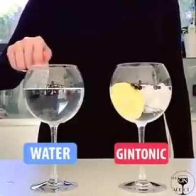 Water glass music is beautiful but gintoic glass music is well you'll hear