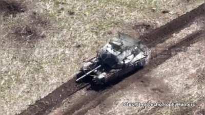 A small correction needs to be made to one of the previous posts this tank appears to be a T-80BVM and not a T-90M (more info will be found in the comments)