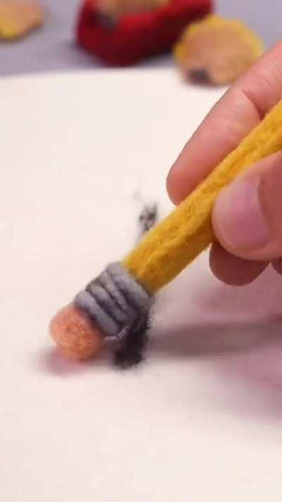 Sharpening a pencil