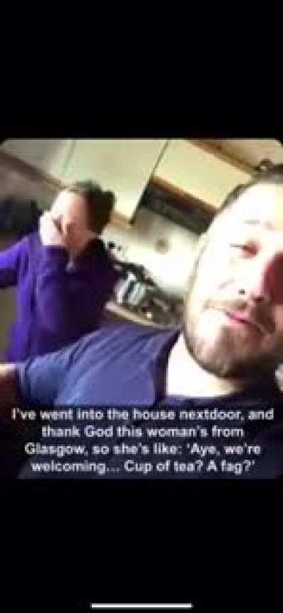 Wholesome drunk intruder