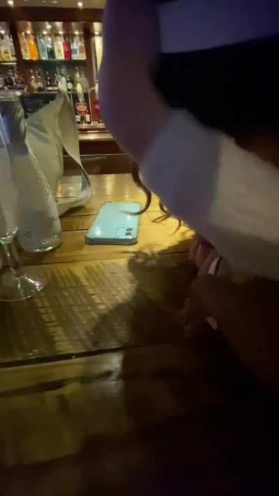 Making her cum in a busy bar (OC)