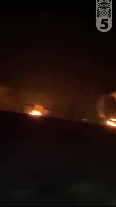 Video showing some of the aftermath from last night's attack on Berdyansk airport with MGM-140 ATACMS allegedly