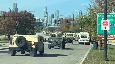 This is not Iraq, this is not Syria, this is not Afghanistan. This is the heart of the United States, Chicago. Election Day #CivilWar #AmericanDelusion #Election2020 #USElections2020