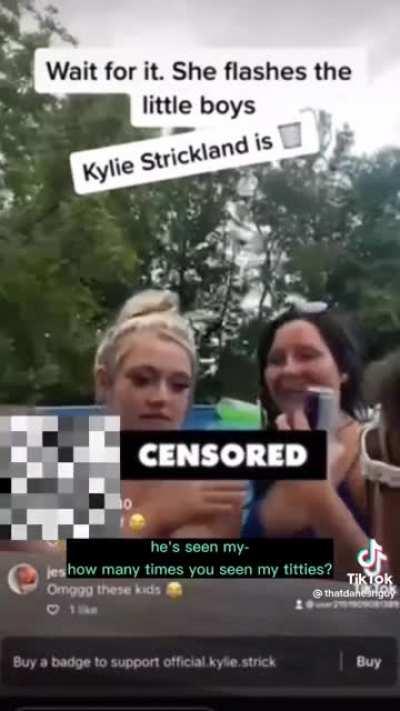 How is this okay ? Kylie Strickland needs to b charged n cancelled for this .. straight up