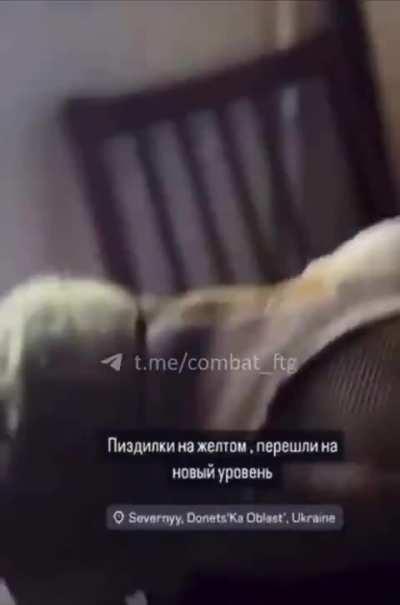 Go pro footage from a soldier in a battle with Russian in hiding in near by buildings the Donetsk region